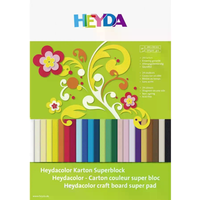 BRUNNEN 205171809 Heyda Tonkarton Block 24x34cm, 220g/m², 24 Blatt, bunte Farben BRUNNEN 205171809 Heyda Tonkarton Block 24x34cm, 220g/m², 24 Blatt, bunte Farben von HEYDA