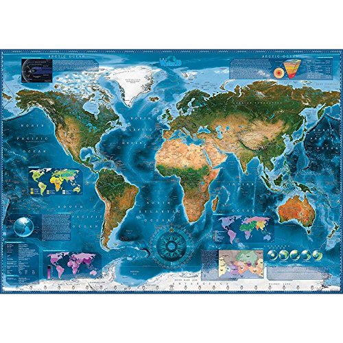 HEYE 29797 - Satellite Map Standard, Rajko Zigic, inklusiv Poster, 2000 Teile Puzzle von Heye