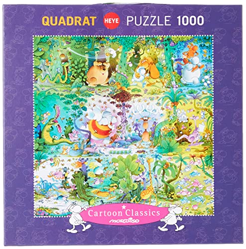 HEYE 29799 - Wildlife Square Puzzle, Guillermo Mordillo, 1000 Teile von HEYE