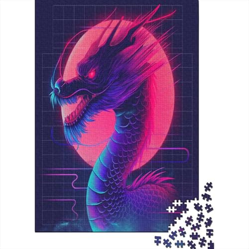 Böser Drache Puzzle 1000 Teile Puzzles Für Erwachsene Klassische Puzzles 1000 Teile Erwachsene Puzzlespiel Erwachsene 1000 Teile Erwachsenen Puzzlespiel Puzzel 1000pcs (75x50cm) von HEYLInUP