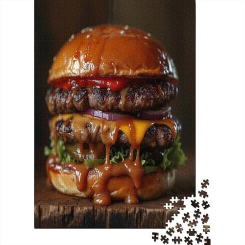 Hamburger 1000 Teile,Impossible Puzzle,GesKükenlichkeitsspiel Für Die Ganze Familie, Erwachsenen Puzzlespiel Puzzel 1000pcs (75x50cm) von HEYLInUP