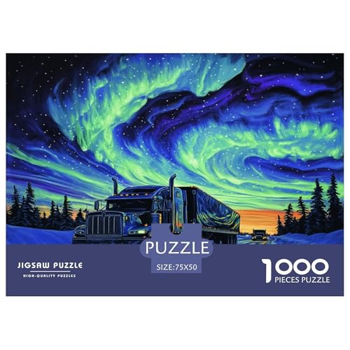 Nordlichter Puzzlespiel 1000 Teile Puzzle Für Erwachsene Und Kinder Ab 14 Jahren, Erwachsenen Puzzlespiel Puzzel 1000pcs (75x50cm) von HEYLInUP