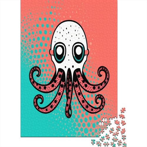 Oktopus Puzzle 1000 Teile Erwachsene, Puzzlespiel Jigsaw Puzzles Erwachsenen Puzzlespiel Puzzel 1000pcs (75x50cm) von HEYLInUP