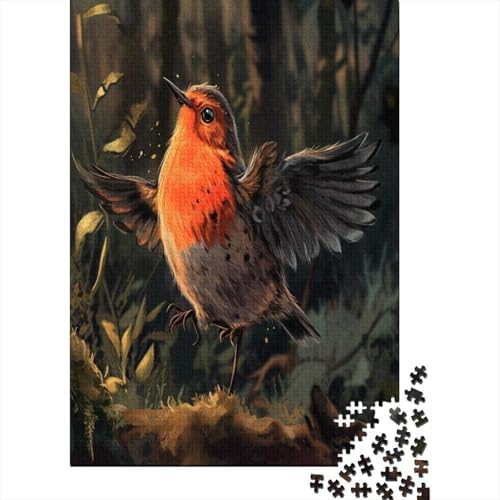 Robin Puzzle 1000 Teile Puzzle Erwachsene Schwieriges Schwer Puzzle Für Erwachsene Und Kinder Ab 14 Jahren Puzzel 1000pcs (75x50cm) von HEYLInUP