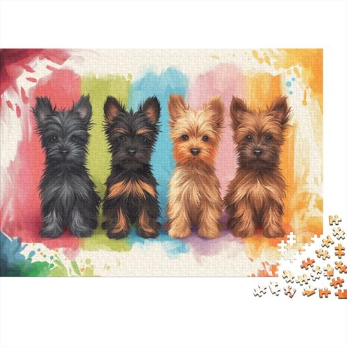 Süßer Hunds Puzzle 1000 Teile Puzzle Für Erwachsene Und Kinder Ab 14 Jahren Puzzel 1000pcs (75x50cm) von HEYLInUP