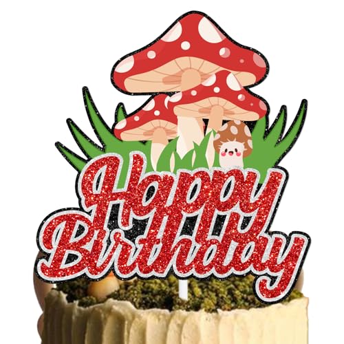 L-Ca-0143 Alian Baby Cake Topper für Jungen Mädchen Babyparty Happy Birthday Space War Thema Party Dekoration Supplies Nummer Star Crew Kuchen Dekor Cheer to Year Alt von HEYUWING