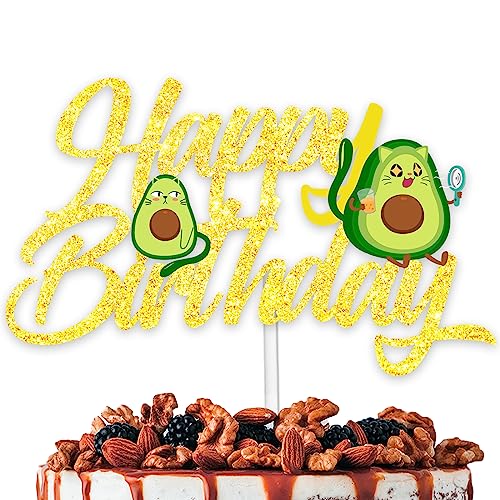 L-Ca-0285 Alian Baby Cake Topper für Jungen Mädchen Babyparty Happy Birthday Space War Thema Party Dekoration Supplies Nummer Star Crew Kuchen Dekor Cheer to Year Alt von HEYUWING