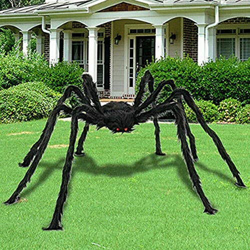 HEZHU Riesenspinne 5FT/150cm Halloween-Dekorations-Faltbare Spinne Bestes Halloween-Dekorations-Spuk von HEZHU