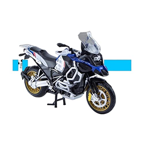 HFMXZHI Motorrad-Modell Für BMW R1250 GS Legierung Motorrad Modell Licht & Soundeffekt Diecast Kinder Spielzeug Geschenk Auto Sammlung Maßstab 1/12(Blu) von HFMXZHI