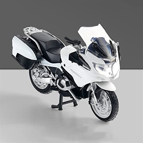 HFMXZHI Motorrad-Modell Für BMW R1250RT Alloy Die Cast Motorcycle Model Toy Birthday Gift Kids Toys Car Collection 1:18(White) von HFMXZHI