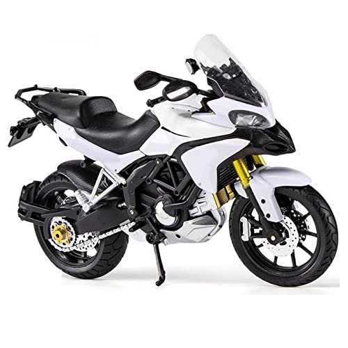 HFMXZHI Motorrad-Modell Für Ducati Für MTS Die Cast Motorrad Modell Spielzeug Geburtstagsgeschenk Kinderspielzeug Auto Sammlung 1/12(White) von HFMXZHI