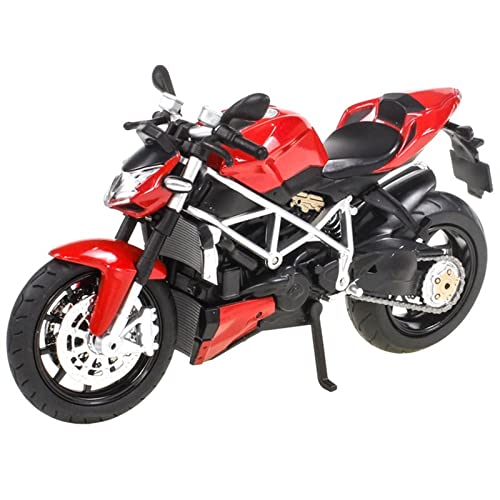 HFMXZHI Motorrad-Modell Für Ducati Streetfighter V4 Die Cast Motorrad Modell Spielzeug Geburtstagsgeschenk Kinderspielzeug Auto Sammlung 1/12(Rosso) von HFMXZHI