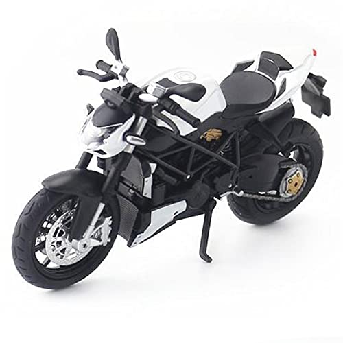 HFMXZHI Motorrad-Modell Für Ducati Streetfighter V4 Die Cast Motorrad Modell Spielzeug Geburtstagsgeschenk Kinderspielzeug Auto Sammlung 1/12(White) von HFMXZHI