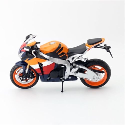 HFMXZHI Motorrad-Modell Für H-ONDA CBR Fire Blade Motorrad Modell Legierung Spielzeug Sammlung Geburtstagsgeschenk Spielzeug Auto Sammlung 1/12(Yellow foam Box) von HFMXZHI