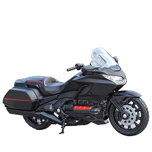 HFMXZHI Motorrad-Modell Für H-ONDA Gold Wing 2020 Rot Druckguss Fahrzeuge Geburtstagsgeschenk Kinder Spielzeug Autosammlung 1/18(Nero) von HFMXZHI