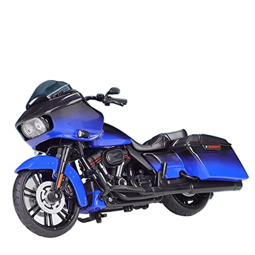 HFMXZHI Motorrad-Modell Für Harley Für Davidson CVO Road Glide 2018 Legierung Motorrad Modell Geburtstagsgeschenk Spielzeug Auto Sammlung 1:18(Blu) von HFMXZHI