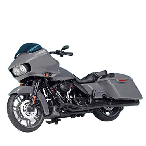 HFMXZHI Motorrad-Modell Für Harley Für Davidson CVO Road Glide 2018 Legierung Motorrad Modell Geburtstagsgeschenk Spielzeug Auto Sammlung 1:18(Grey) von HFMXZHI