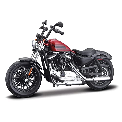 HFMXZHI Motorrad-Modell Für Harley Für Davidson Forty Eight 2018 Druckgussfahrzeuge Geburtstagsgeschenk Kinderspielzeug Autosammlung 1/18(Rosso) von HFMXZHI