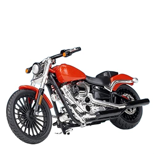 HFMXZHI Motorrad-Modell Für Harley Für Davidson Für Breakout 2016 Legierung Motorrad Modell Geburtstagsgeschenk Spielzeug Auto Sammlung 1:18(Orange) von HFMXZHI