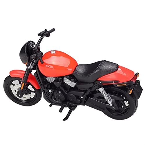 HFMXZHI Motorrad-Modell Für Harley Für Davidson Für Street 750 2015 Motorradmodell Geburtstagsgeschenk Kinderspielzeug Autosammlung 1/18(Orange) von HFMXZHI