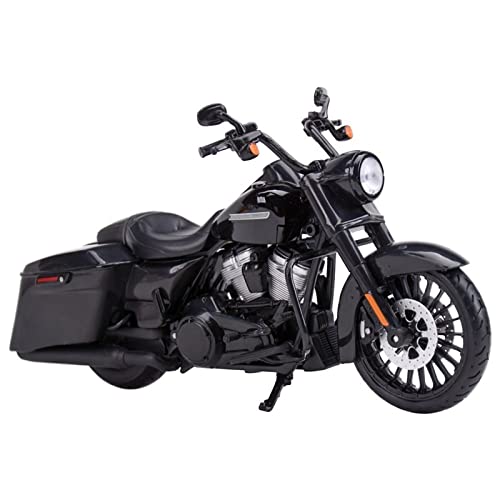 HFMXZHI Motorrad-Modell Für Harley Road King 2017 Druckgussfahrzeuge Geburtstagsgeschenk Kinderspielzeug Autosammlung 1/12(Nero) von HFMXZHI