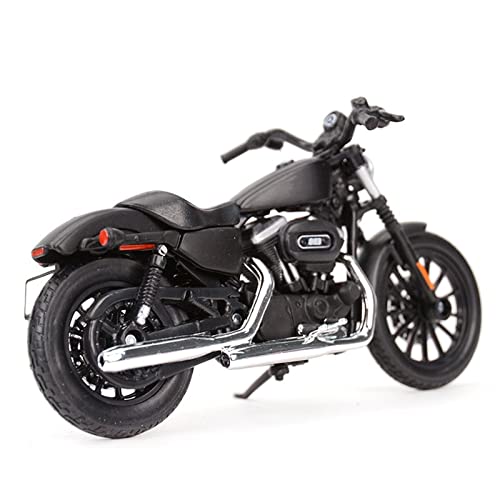 HFMXZHI Motorrad-Modell Für Harley Sportster Iron 883 2014 Druckgussfahrzeuge Geburtstagsgeschenk Kinderspielzeug Autosammlung 1/18(Nero) von HFMXZHI