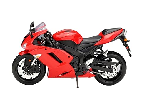 HFMXZHI Motorrad-Modell Für Kawasaki Ninja ZX-6R Motorradmodell Geburtstagsgeschenk Kinderspielzeug Autosammlung 1/12(Rosso) von HFMXZHI