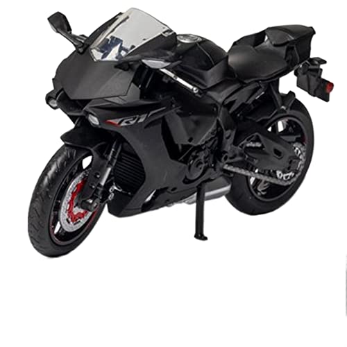 HFMXZHI Motorrad-Modell Motorrad-Modellspielzeug 1:12 Für Yamaha YZF R1 Legierung Motorrad-Druckguss-Metall-Kollektion Kinderspielzeug Geschenk(Black Foam Box) von HFMXZHI