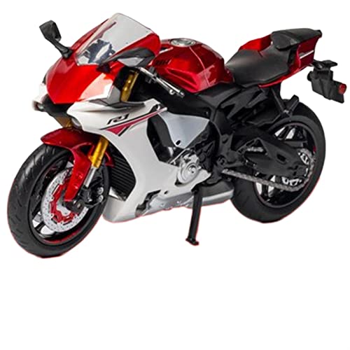 HFMXZHI Motorrad-Modell Motorrad-Modellspielzeug 1:12 Für Yamaha YZF R1 Legierung Motorrad-Druckguss-Metall-Kollektion Kinderspielzeug Geschenk(Red Foam Box) von HFMXZHI