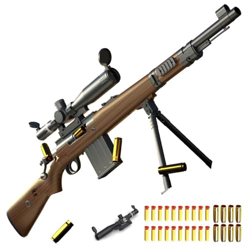 98K Sniper Gewehr Super Langstreckenschießen Spielzeugpistole Soft Bullet Manueller Magazinauswurf Verstellbare Lupe 42in geeignet für Spiele im Freien Kinder über 6 Jahre von HGMMFZ