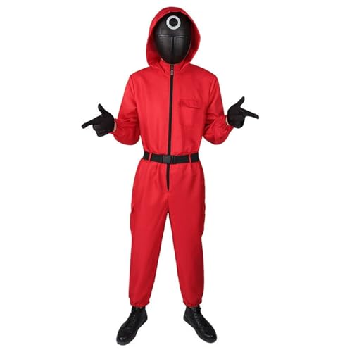 HGWOPGASD Spiel Garde Outfit Spiel Outfit Set SpielOutfit Kinder Spiel Onesie Kind Spiel Kostüm Kind Spiel Jumpsult Kinder Cosplay Outfit （Masken nicht enthalten） A01 von HGWOPGASD