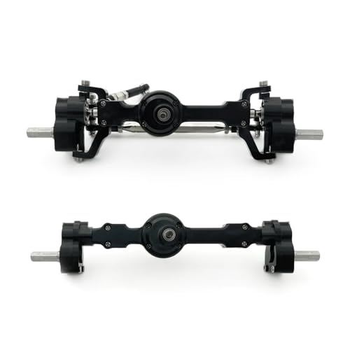 HGtAeW Aluminium Vorder- Und Hintertürwelle CNC Eloxiert Remote Welle Kompatibel Mit 1/12 MN MN99S MN98 D91 D99 D99S MN90(Black 1 Set) von HGtAeW