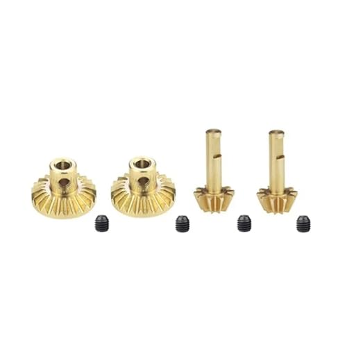 HGtAeW Geeignet for 1 Satz Getriebewellengetriebe aus Stahl for Vorder- und Hinterachse MN D99 MN99S und B24 B36 C14 C24 RC(1set (Brass)) von HGtAeW