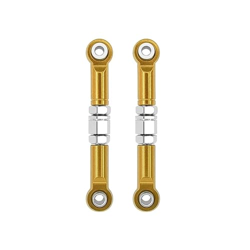 HGtAeW Geeignet for 2 Stück Front Steering Rod Metall Steering Link H16 16207 16208 16209 16210 1/16 Remote(Yellow) von HGtAeW