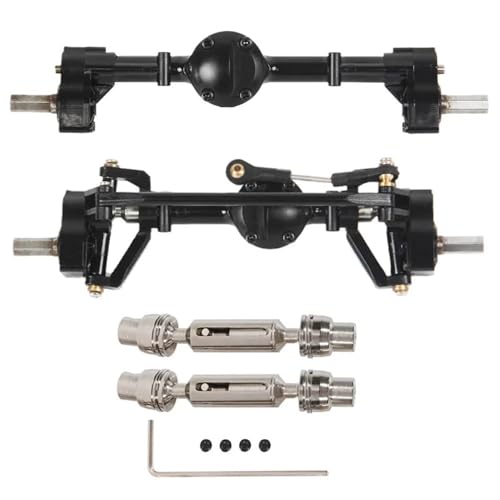 HGtAeW Geeignet for C14 C24 C24-1 C34 C44 B14 B24 C64 C74 Vorder- und Hintertürachse mit Metallantriebswelle 1/16 Fernbedienung Autozubehör(Black-B) von HGtAeW