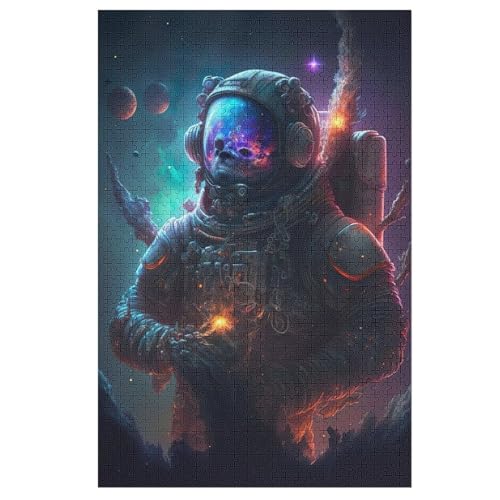 1000 Teile Puzzle Für Jungen Und Mädchen, Standard-Puzzles Astronaut, Familienspiele, 78×53cm von HHCXX