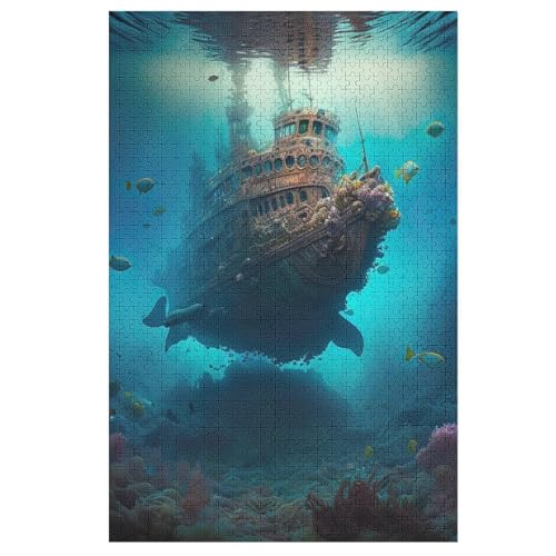 1000 Teile Puzzle Für Jungen Und Mädchen, Standard-Puzzles Unterwasserwelt, Familienspiele, 78×53cm von HHCXX