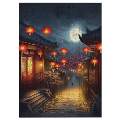 300 Teile Puzzle Für Jugendliche,Chinesische Laterne Puzzles,Erwachsenenpuzzle,Holzpuzzles,Dekompressionsspiel,Spielzeugpuzzles 42×30cm von HHCXX