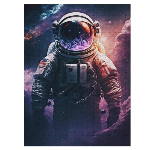 500 Teile Puzzle Für Erwachsene, Astronaut -Puzzles, Kinder HolzPuzzle, Kreatives Puzzle, Geschenk Für Freunde Und Familie 55×41cm von HHCXX