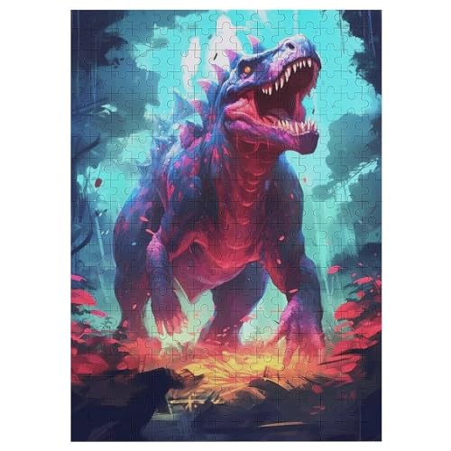 Dinosaurier Holzpuzzle 300 Teile Klassische Puzzles Erwachsene Kinder Puzzle DIY Kit Holzspielzeug Einzigartiges Geschenk 42×30cm von HHCXX