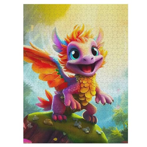 Dinosaurier Puzzles 500 Teile Erwachsener Kniffel Spaß Für Die Ganze Familie, Holzpuzzle Kinder Erwachsene, Impossible Puzzle Schwer 55×41cm von HHCXX