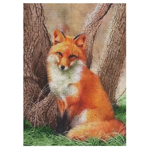 Holzpuzzle Fuchs Puzzle 300 Teile Erwachsene Klassische Pädagogisches Spielzeug Kinder Lernspiel Herausforderndes Puzzles 42×30cm von HHCXX