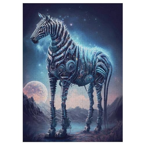 Horse -Puzzle, 300 Teile,Holzpuzzle Für Erwachsene Kinder, Lustiges Spielzeug, Denkspiel, Bildungsspiel, 42×30cm von HHCXX