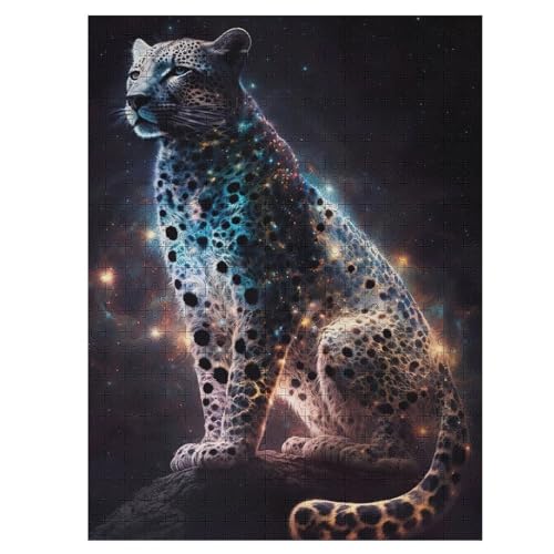 Puzzle 500 Teile Leopard Holzpuzzle Für Erwachsene Lernspiel Herausforderungsspielzeug The Puzzles Für Erwachsene Kinder 55×41cm von HHCXX