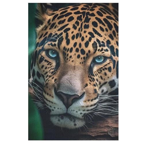 Puzzle Für Erwachsene, Leopard, 1000 Puzzleteile Für Kinder, Holzpuzzles, Geeignet Für Erwachsene Lernspiel, 78×53cm von HHCXX