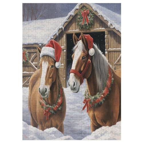 Puzzles Für Erwachsene Horse, 300 Teile, Puzzle Aus Holz Für Erwachsene Und Kinder Ab 12 Jahren, Lernspielzeug 42×30cm von HHCXX