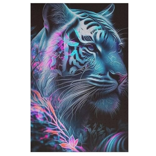Puzzles Für Erwachsene Tiger,1000-teilige Puzzle Für Erwachsene Und Kinder Ab 12 Jahren, Holzpuzzles Für Die Heimdekoration, 78×53cm Puzzles Für Erwachsene Tiger,1000-teilige Puzzle Für Erwachsene Und Kinder Ab 12 Jahren, Holzpuzzles Für Die Heimdekoration, 78×53cm von HHCXX