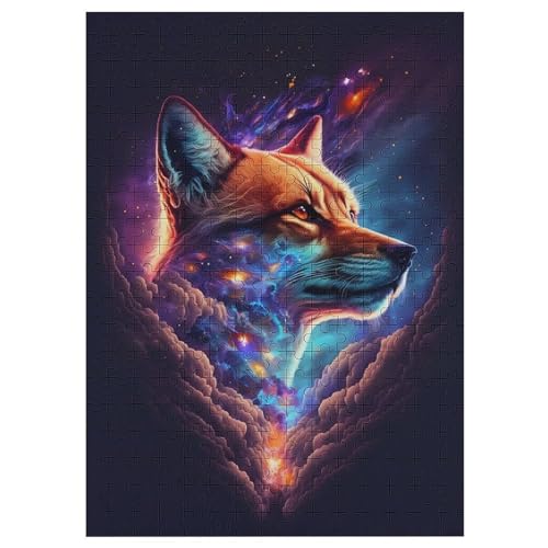 Star Fuchs 300 Teile Premium-Puzzles Für Erwachsene Kinder- Holzpuzzles Spaß Und Lernspiele - Perfekte Puzzle-Geschenke 42×30cm von HHCXX