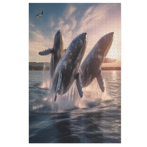 Wal 1000 Teile Puzzles Für Erwachsene, Impossible Puzzle, Geschicklichkeitsspiel Für Die Ganze Familie, Kinder Holzpuzzle 78×53cm von HHCXX