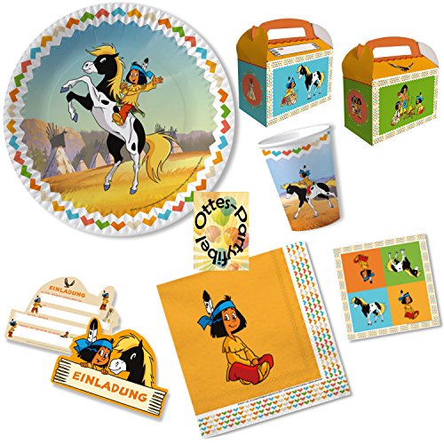 HHO Yakari Party-Set 76tlg. für 12 Kinder : Teller Becher Servietten Einladung Geschenkboxen HHO Yakari Party-Set 76tlg. für 12 Kinder : Teller Becher Servietten Einladung Geschenkboxen von HHO